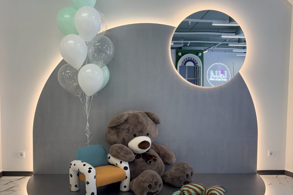 stage with led light on bottom